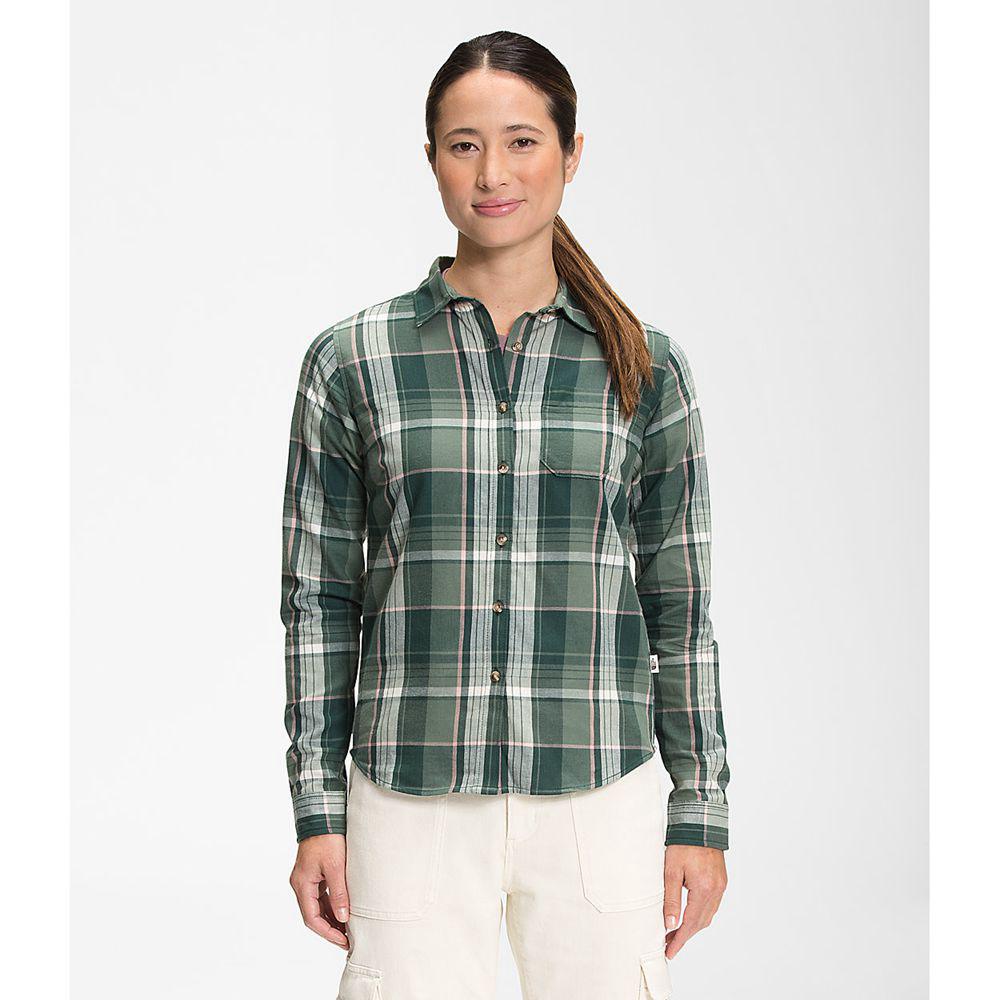 The North Face Berkeley Girlfriend Γυναικεια Μπλούζα Με Μακρύ Μανίκι - Βαθυ Πρασινο (BFIY76549)